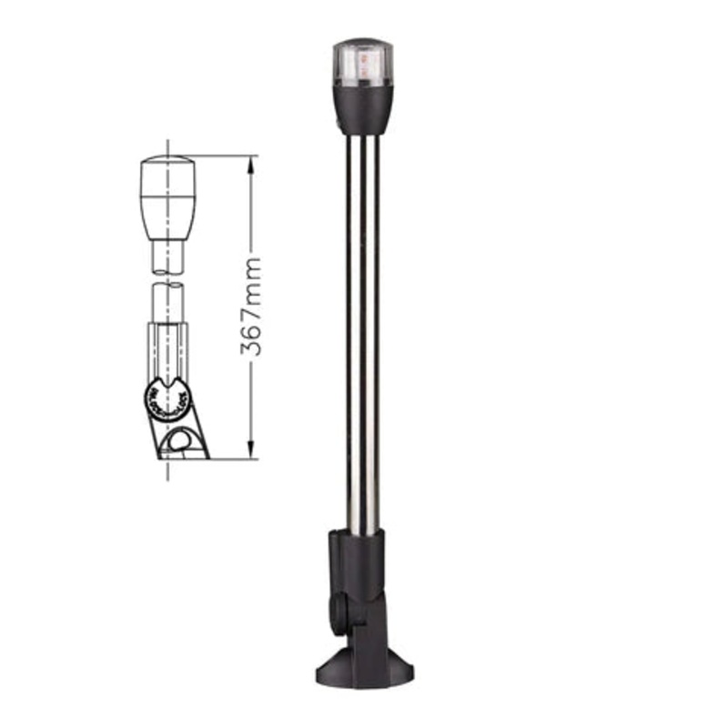 Victory 9W LED Pole Light  14-1/2 Marine Navigation Light