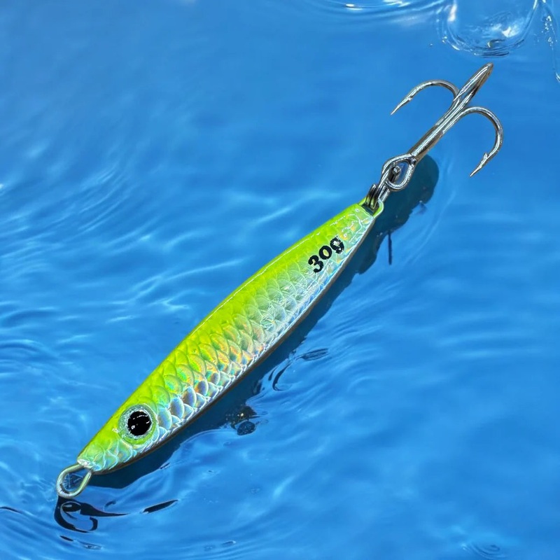 Westcoast Fishing Tackle Minnow Jig 30g – Green Hulk