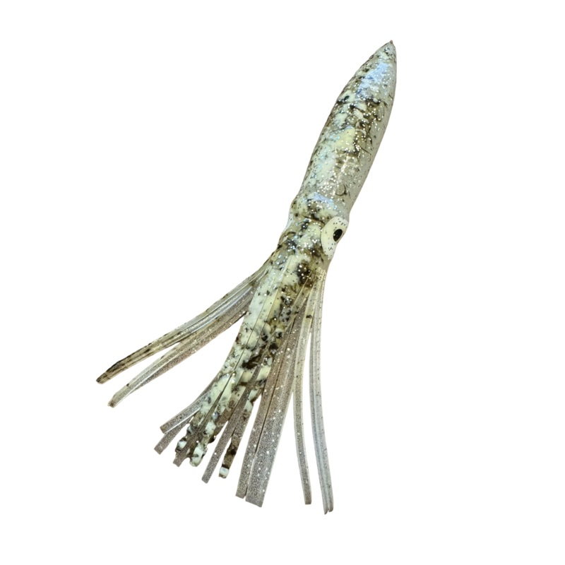 Westcoast Fishing Tackle Turd Hoochies – Brown/Glow Spatterback