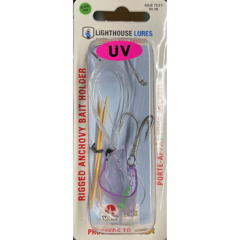 Lighthouse Lures Anchovy Bait Holder – Clear UV