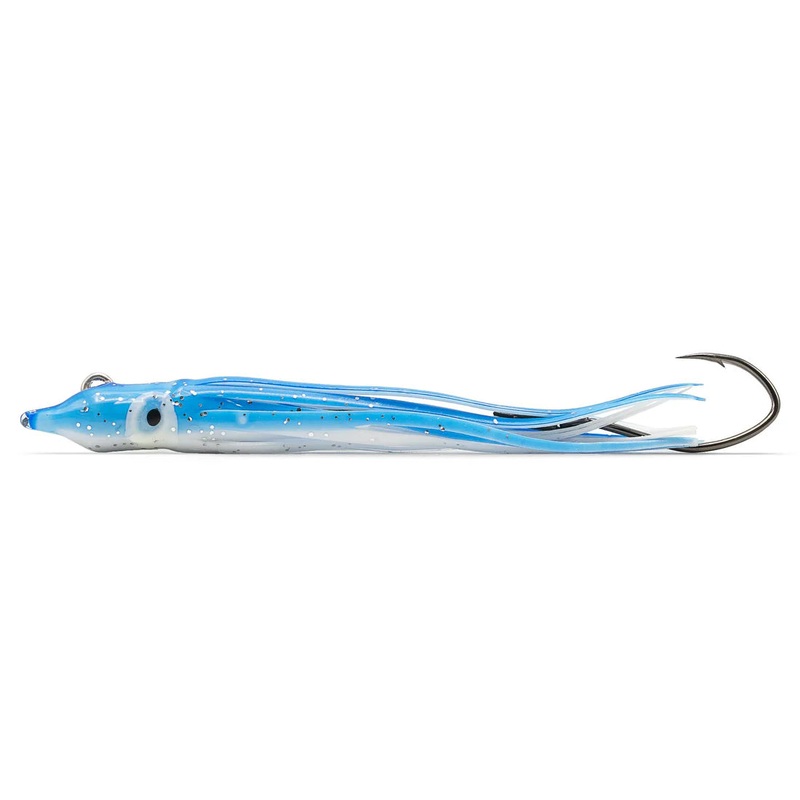 Mustad Addicted Setback Hootchie – Blue/White