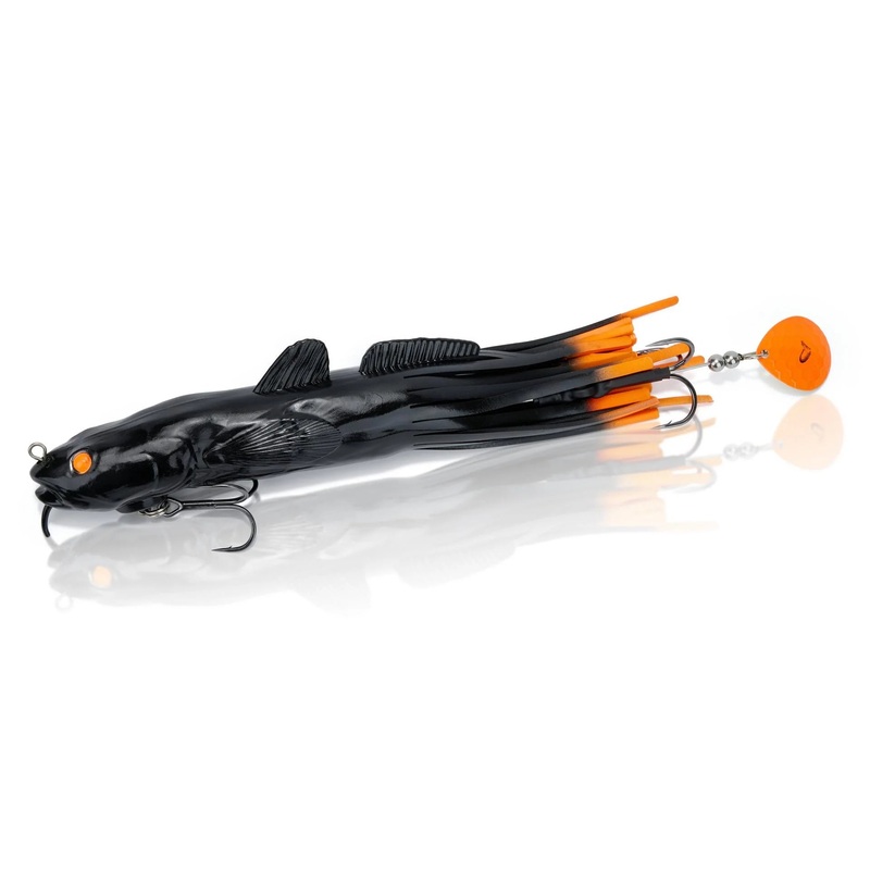 Savage Gear 3D Burbot Tube – Black Orange Flash