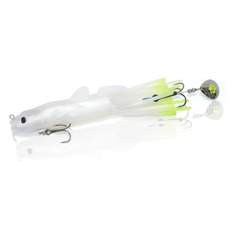 Savage Gear 3D Burbot Tube – White Chartreuse