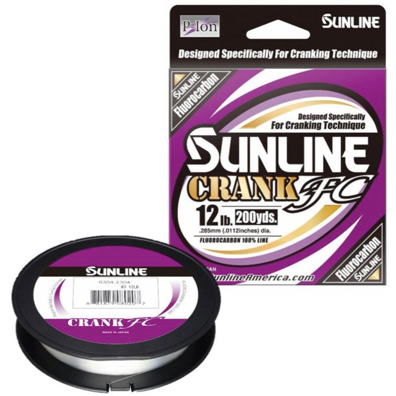 Crank FC Fluorocarbon Line|Clear|10lb|12lb|14lb|16lb|200yds|660yds