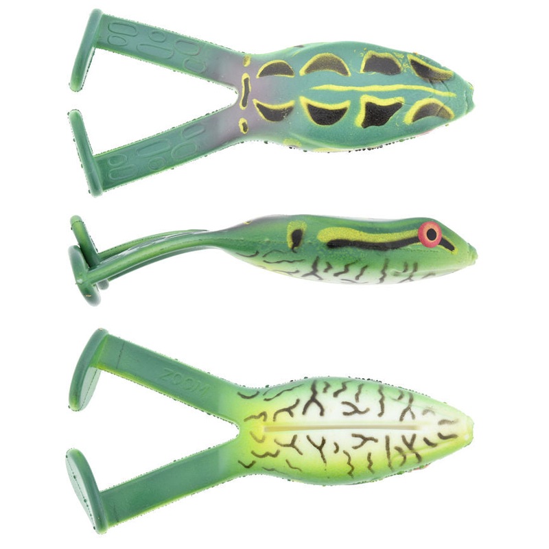 Frog_Zebra Green|4″