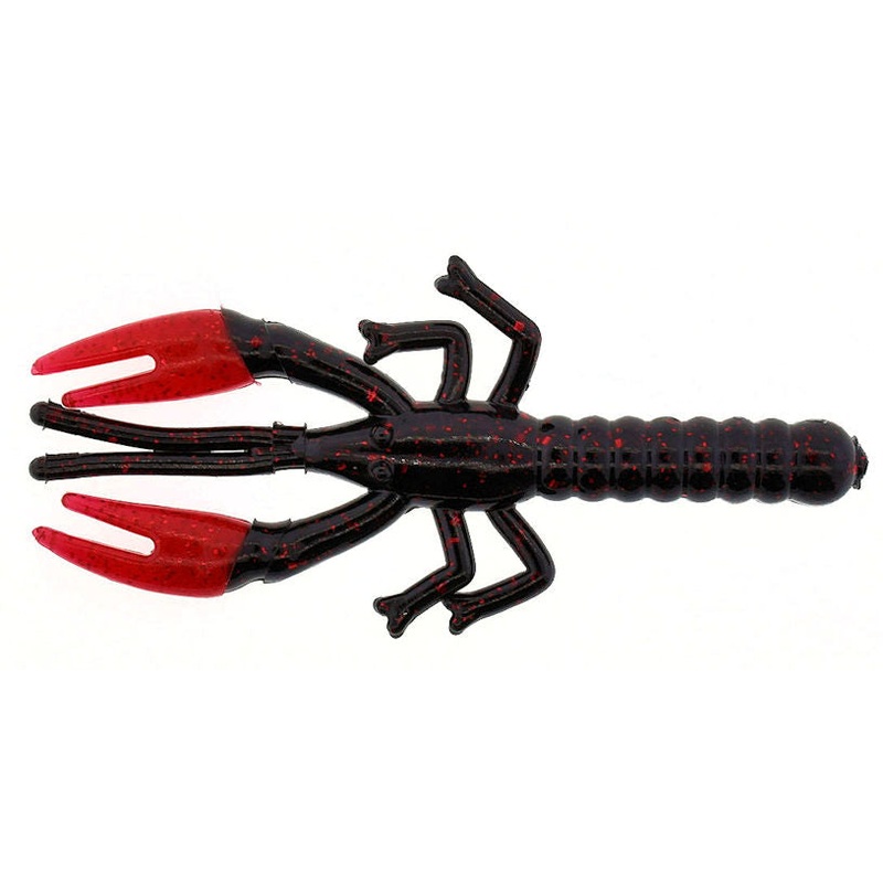 Lil Critter Craw_Black Red Glitter Red Claw