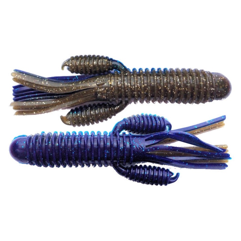 Craw Tube_Green Pumpkin Blue Laminate