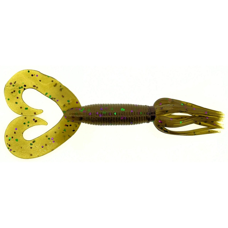 DT Hula Grub_Green Pumpkin Green & Purple Flake