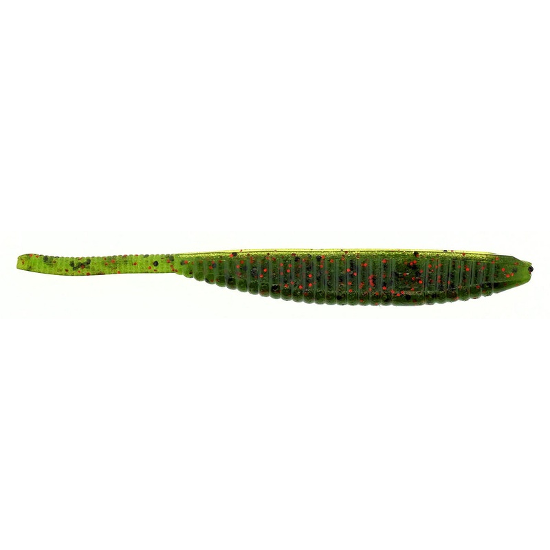 Shad Shape Worm_Watermelon Red Black