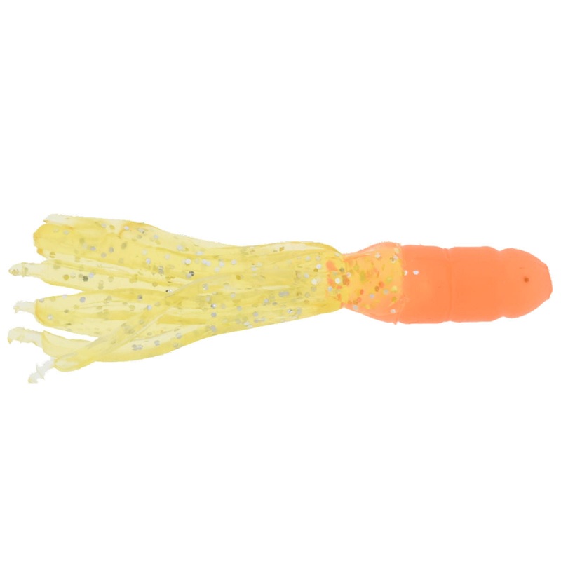 Solid Body Crappie Tubes_Orange Chartreuse*