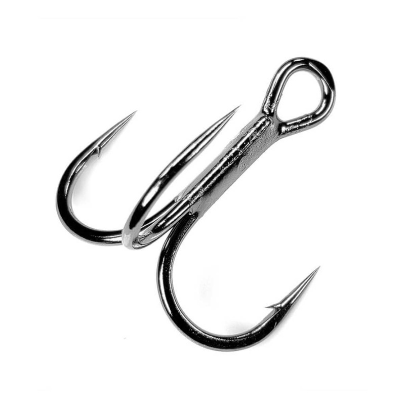 Magic Eye Short Shank Round Bend Treble Hook*