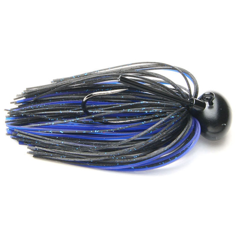 Model II Tungsten Football Jig_Black Blue Flake