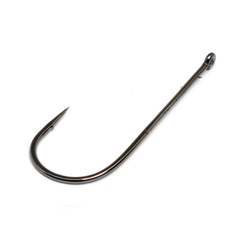 Worm, Straight Shank Round Bend Hook*