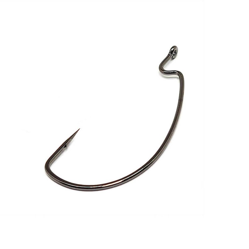 EWG Offset Shank Worm Hook_NS Black