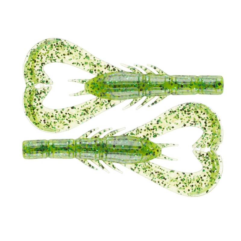 Krackin Craw_Chartreuse Pepper w/ Green Fleck