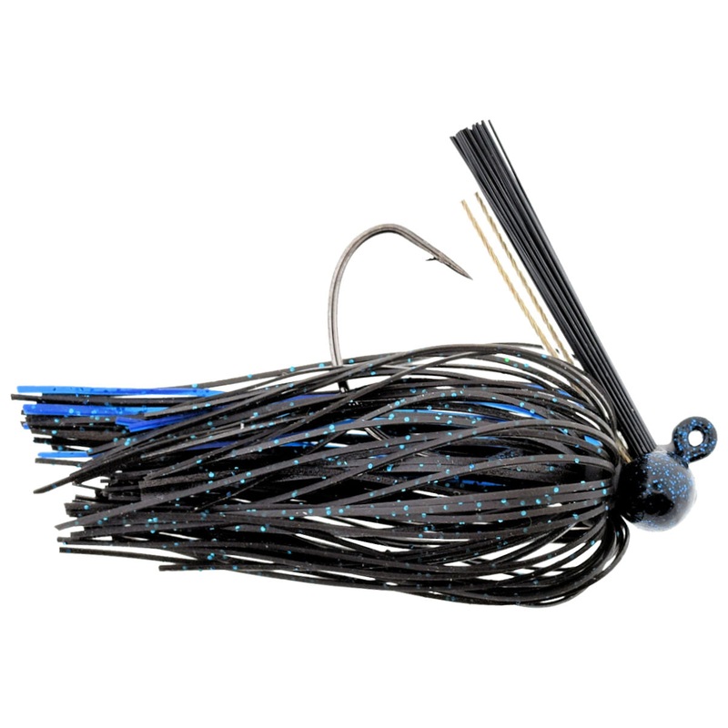LOC-r-UP Football Jig_Black/Black Blue*
