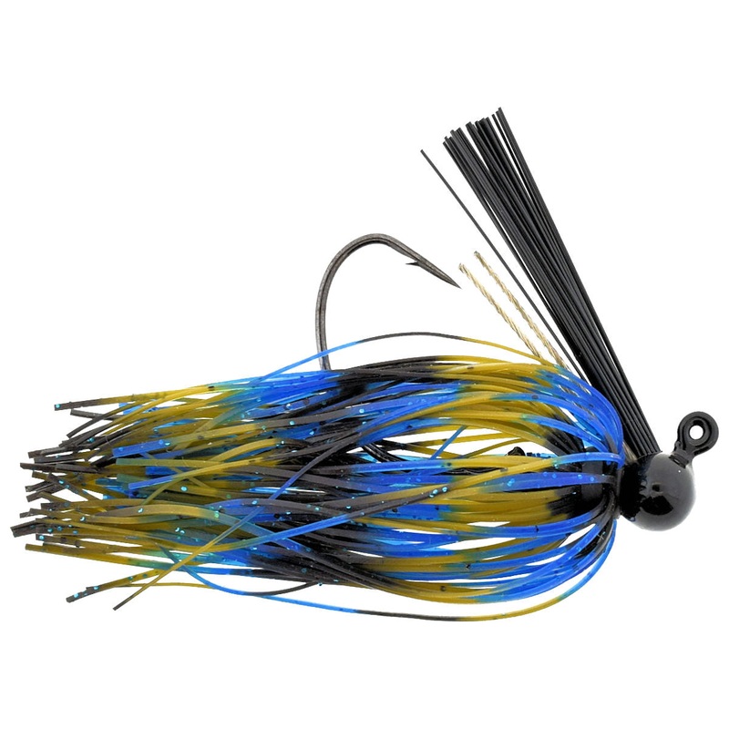 LOC-r-UP Football Jig_Black/Blue Craw*