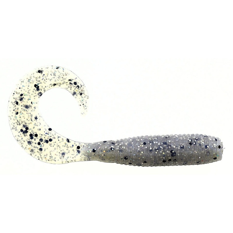 Single Tail Grub_Blue Pearl Black & Hologram Flake