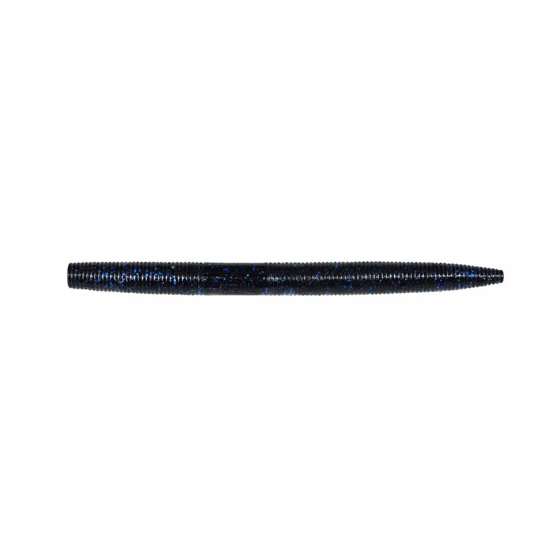 Lunker Log_Black Black Flake|6″