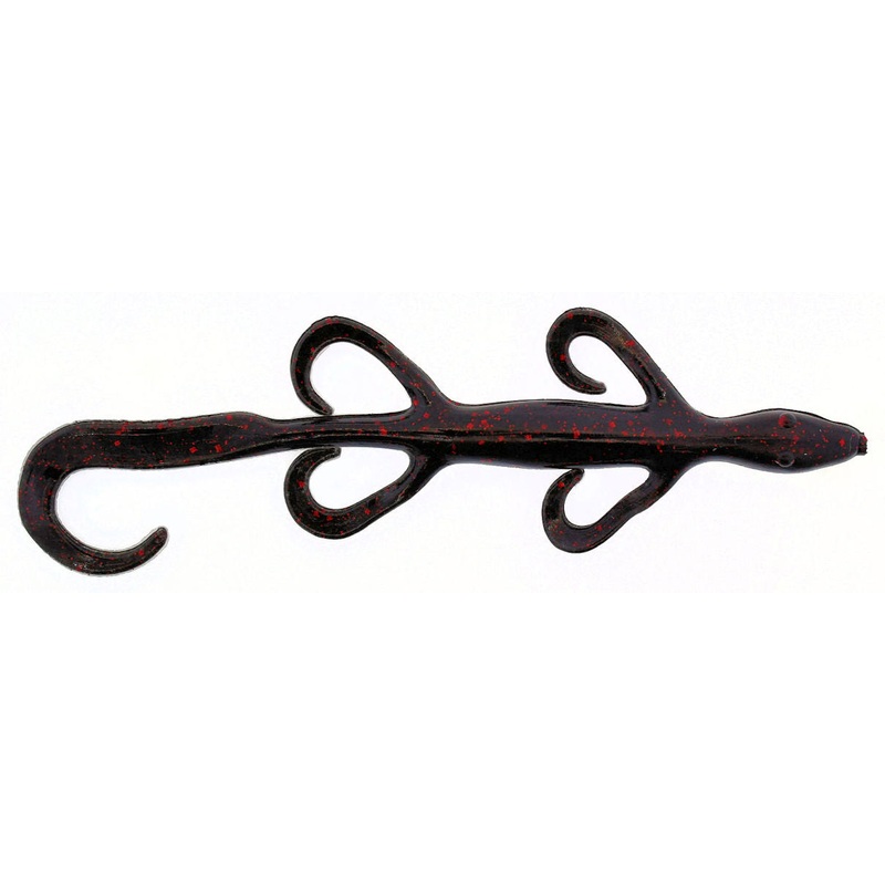 Mini Lizard_Black Red Glitter|4″