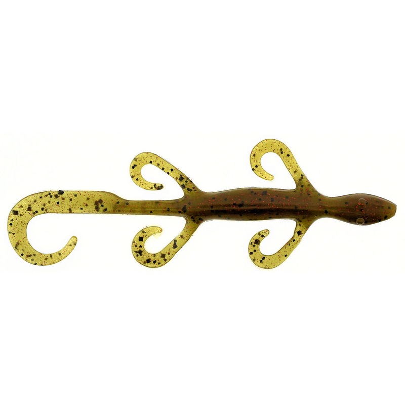Mini Lizard_Green Pumpkin Red|4″