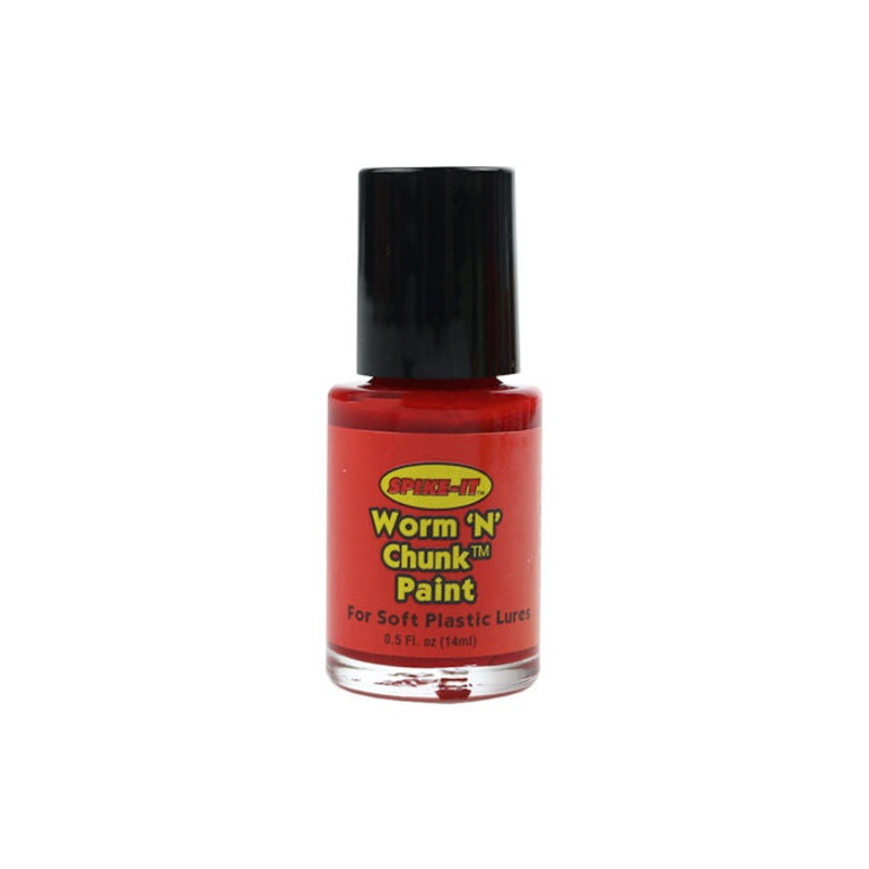 Worm ‘N’ Chunk Paint_Fire Red|0.5 fl oz