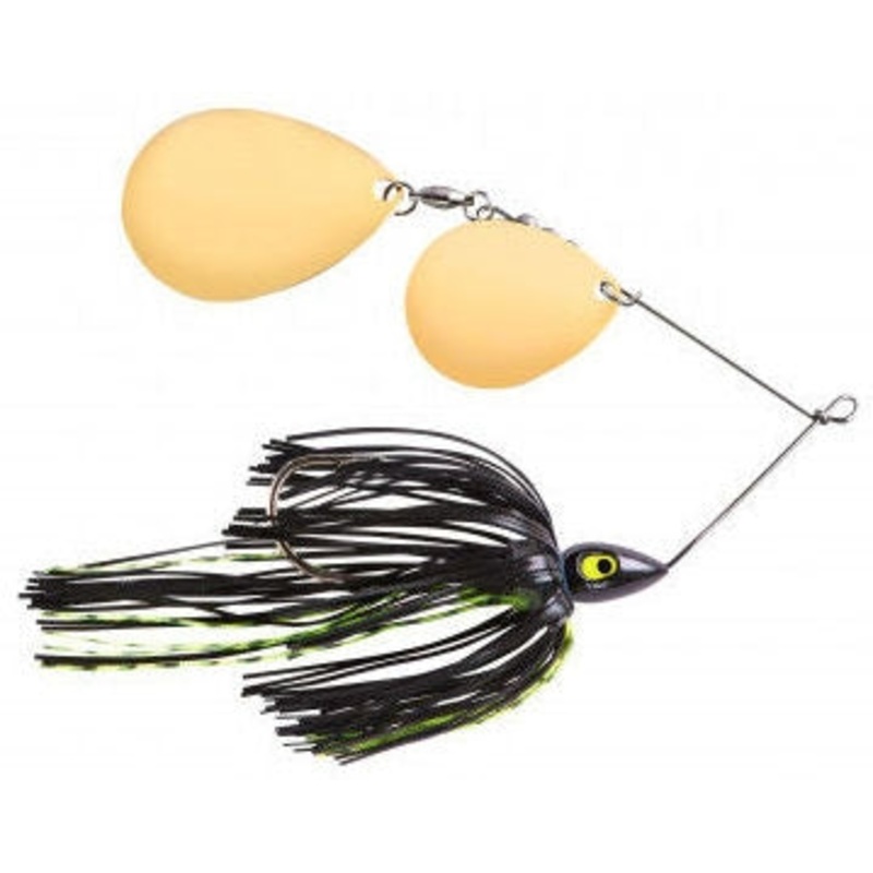 Wake Bait Spinnerbait_Black Chartreuse