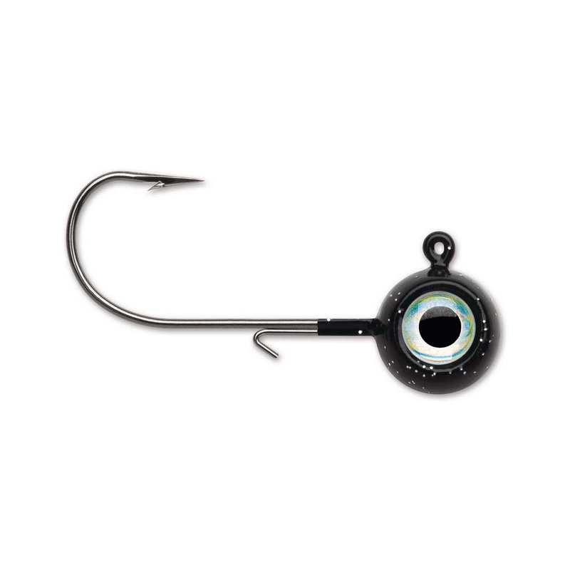 Neon Moon Eye Jig_Black|1/8 oz