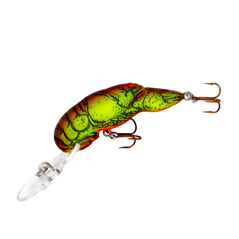 Deep Teeny-Wee Craw_Chartreuse/Brown Back*