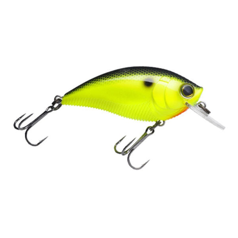 3DB Square-Lip Crankbait_Black Back Chartreuse