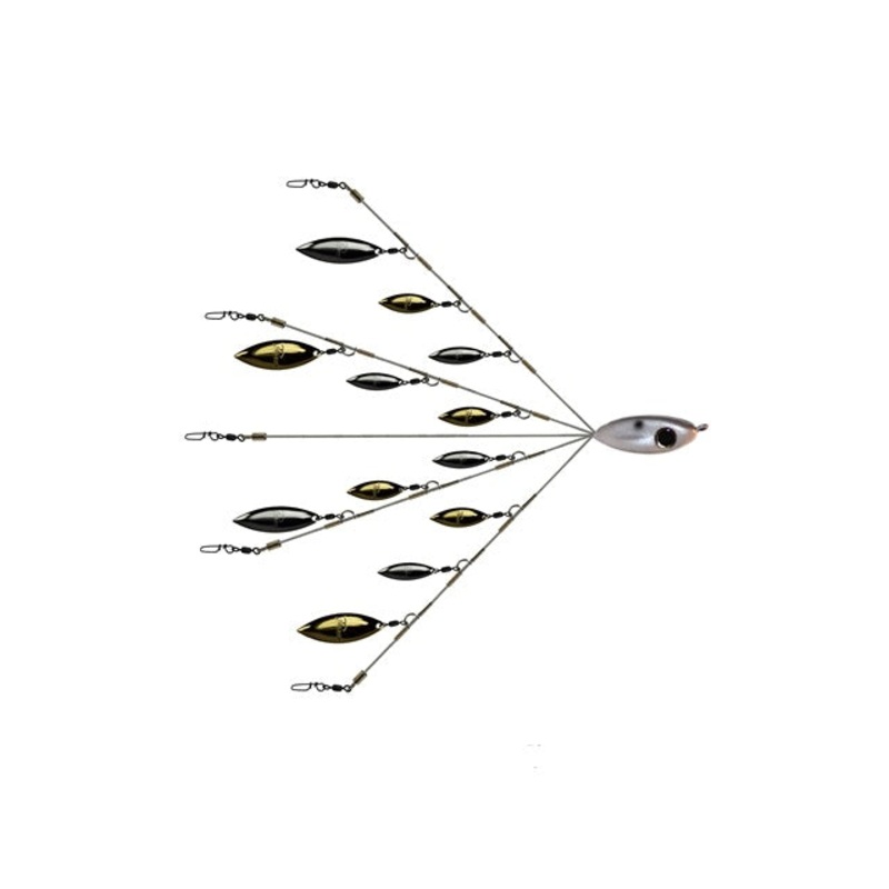 School E Rig Flash Back_Shad – Nickel/Gold Blades