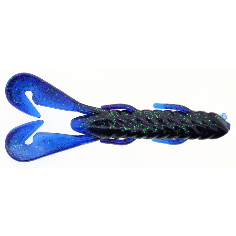 Burner Craw_Junebug Blue Tail|4″