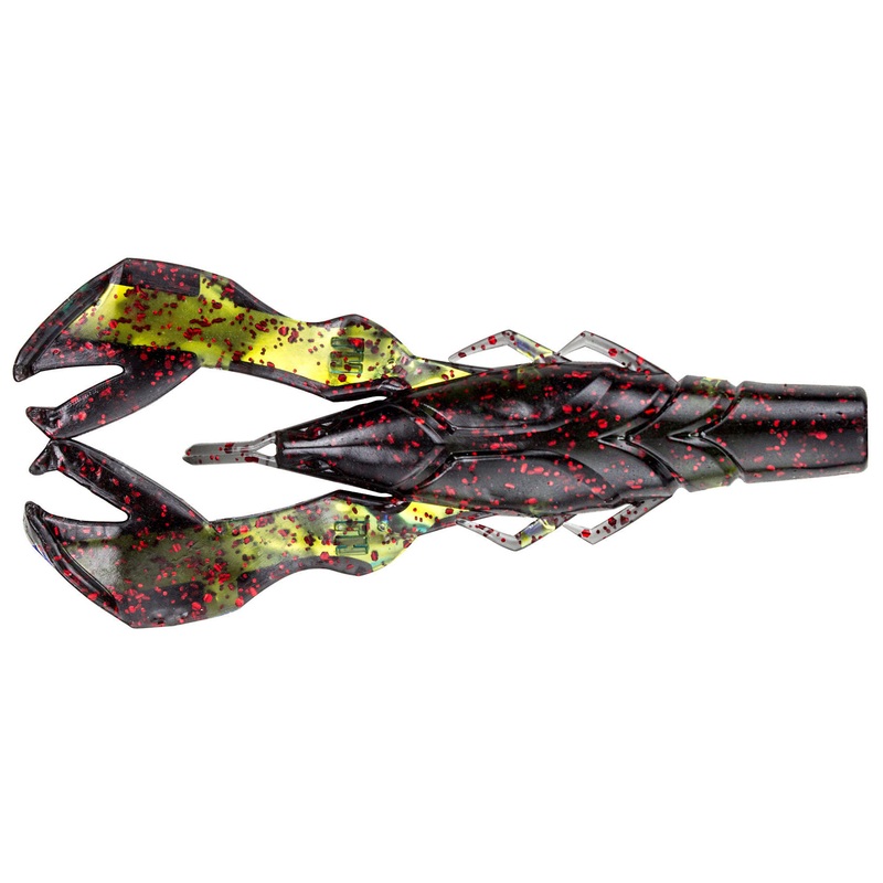 Lunker Craw_Black Red Flake*|4″