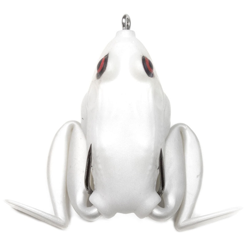 Lunker Frog_Pearl|2.25″ – 1/2 oz
