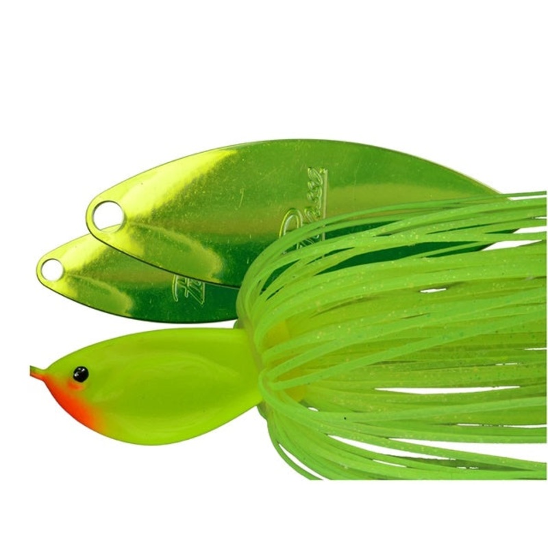 Painted Dbl Willow Spinnerbait_Chartreuse