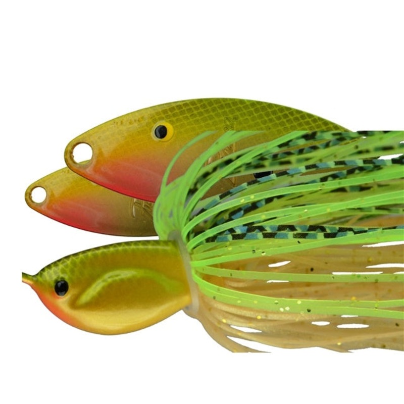Painted Dbl Willow Spinnerbait_Golden Shiner