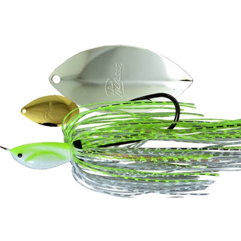 Thunder Willow Spinnerbait_Chartreuse White Chrome – Gold/Nickel
