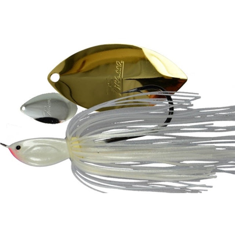 Thunder Willow Spinnerbait_White Pearl – Nickel/Gold*