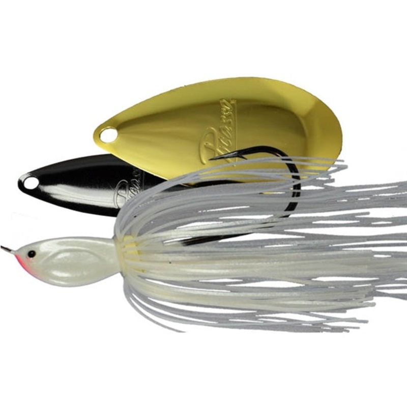 W/I Inviz-Wire Spinnerbait_White Pearl – Nickel/Gold