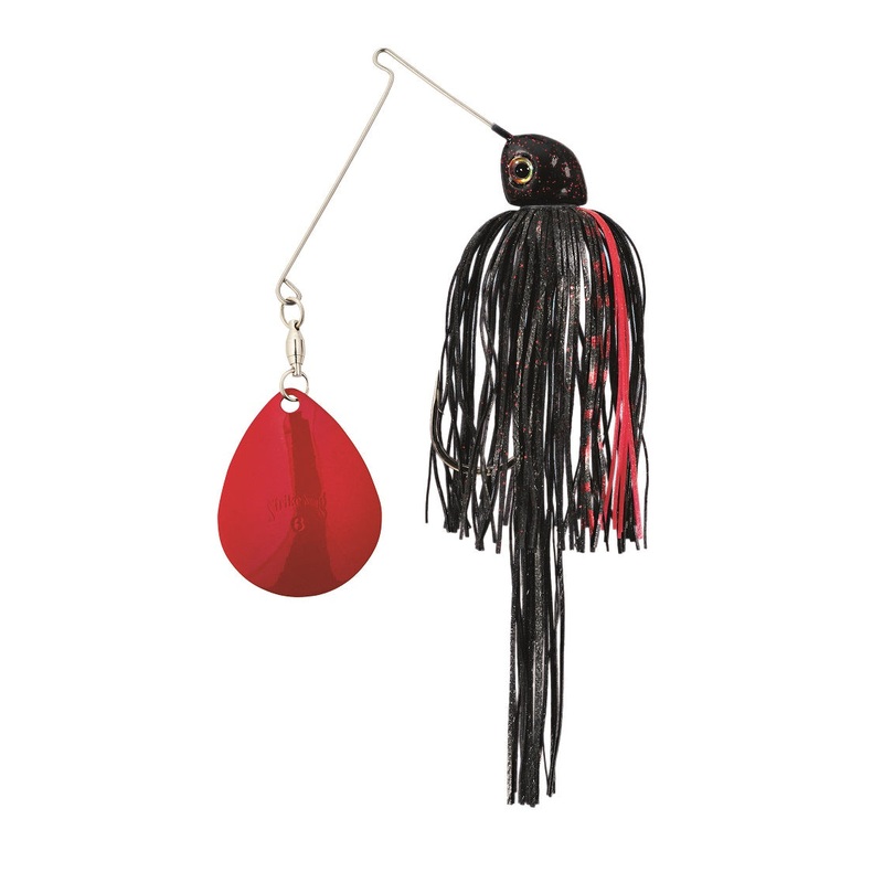 Tour Grade Night Spinnerbait_Black Red