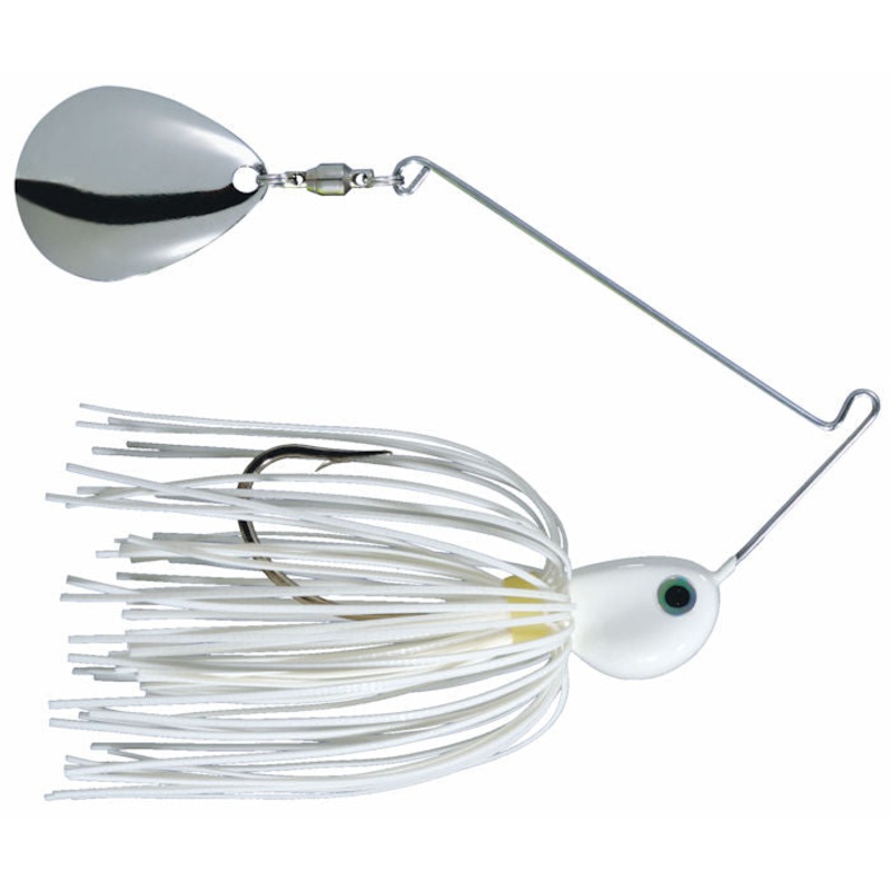Potbelly Spinnerbait – Colorado Blade_White