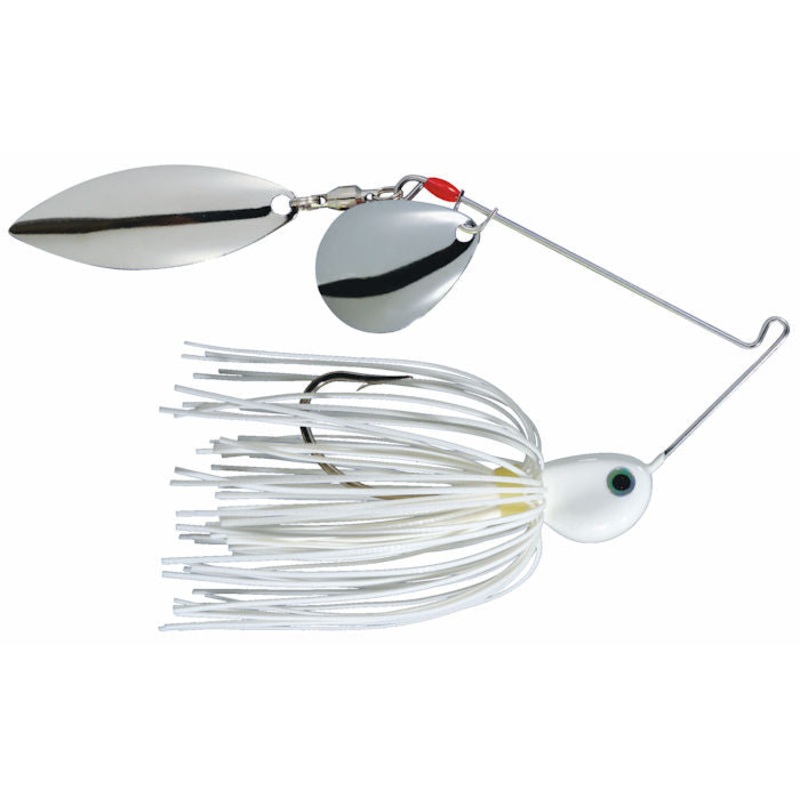Potbelly Spinnerbait – Colorado/Willow Blade_White