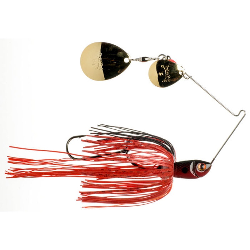 Premier Plus Double Colorado Spinnerbait_Red Crawfish – Gold/Gold