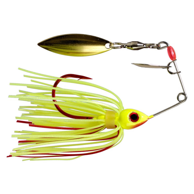 Bleeding Bait Mini-King Spinnerbait_Bleeding Chartreuse