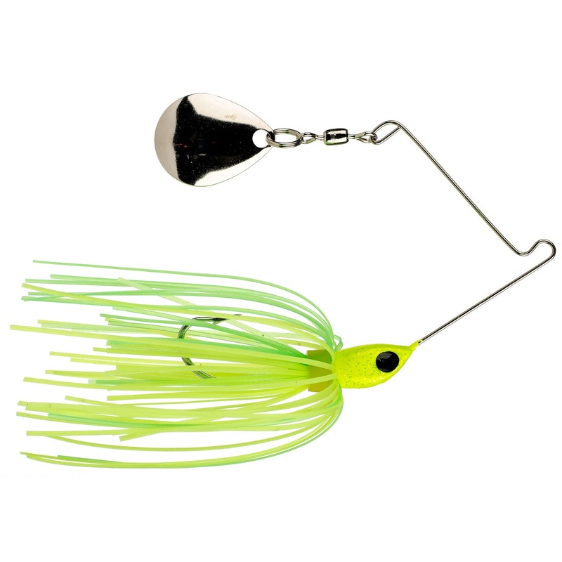 Micro-King Spinnerbait_Chart Head – Chart/Lime Skirt