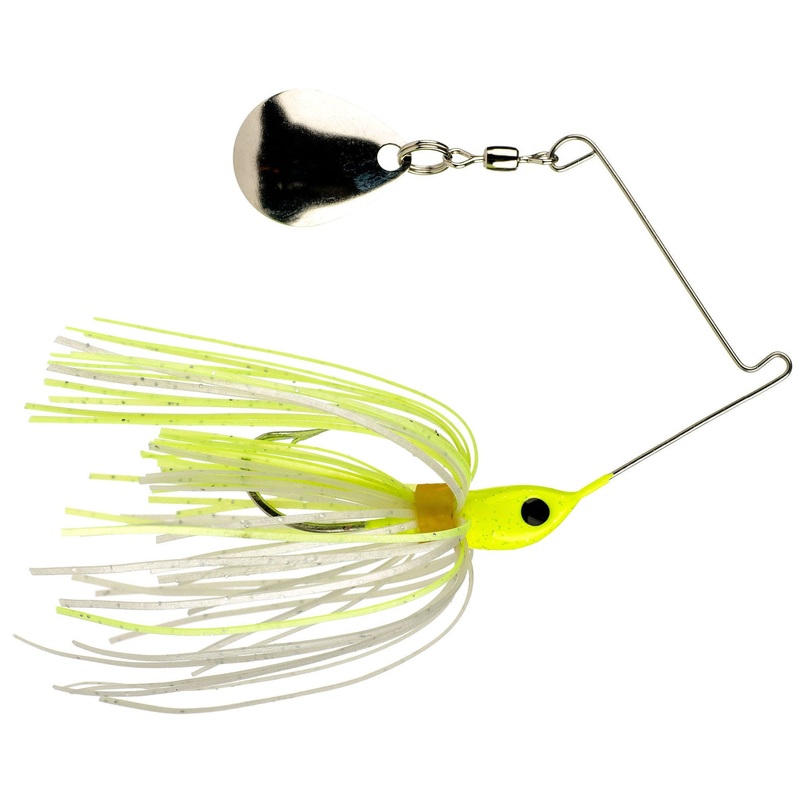 Micro-King Spinnerbait_Chart Head – Chart/White Skirt