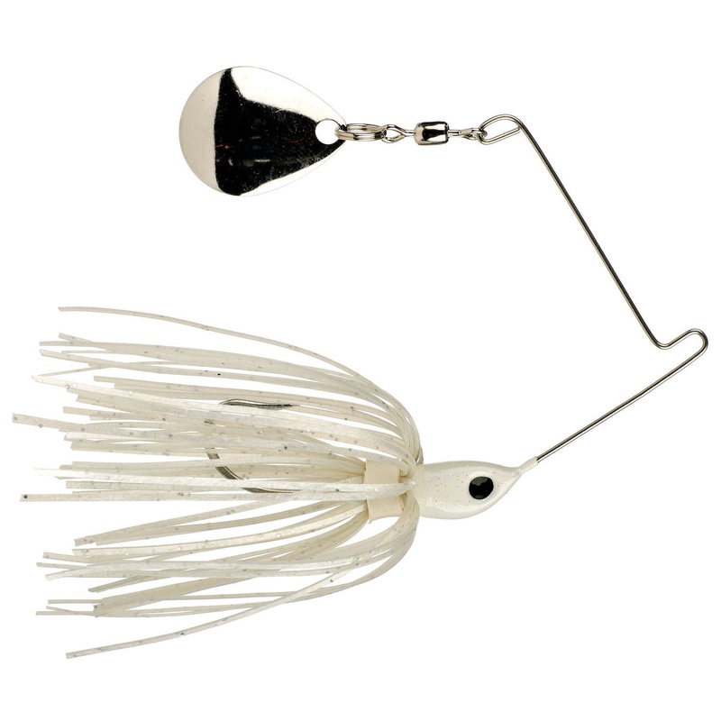 Micro-King Spinnerbait_White Head – White Skirt