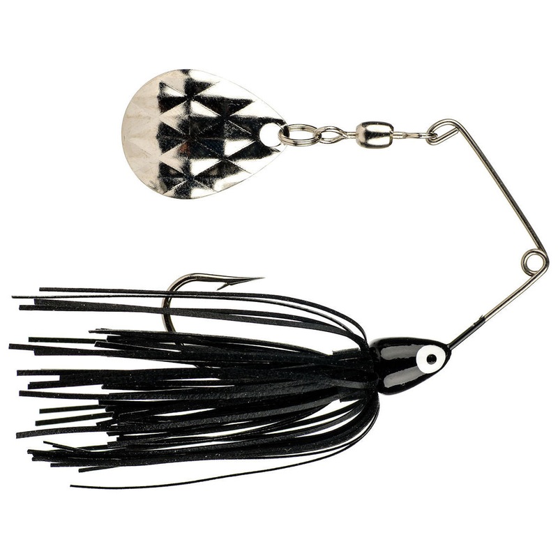 Mini-King Spinnerbait_Black Head – Black Skirt