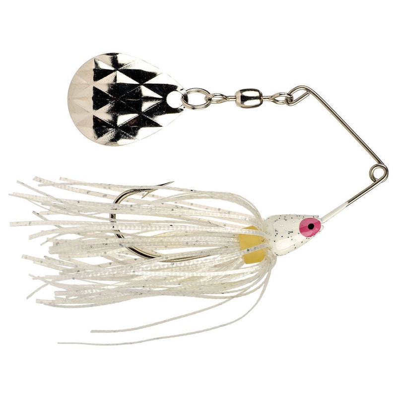 Mini-King Spinnerbait_White Head – White Skirt