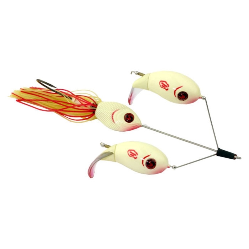 Double Plopper Buzzbait_Bone|5/8 oz